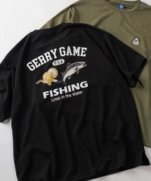 make a ray!（メイク ア レイ！）の「【70】【GERRY/ジェリー】ワンポイントロゴ シルクタッチ バックプリント クルーネックTシャツ/接触冷感/ストレッチ（Tシャツ/カットソー）」