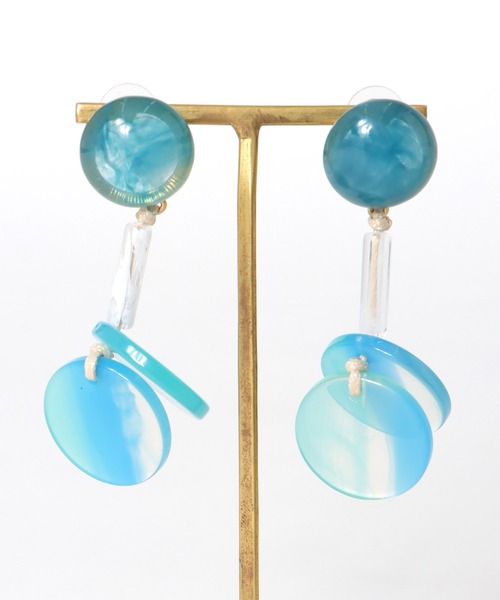 Cepica（セピカ）の「カスタネットピアス（ピアス（両耳用）・レディース・ブルー/イエロー・FREE）」の12枚目の写真