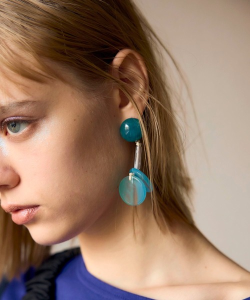 Cepica（セピカ）の「カスタネットピアス（ピアス（両耳用）・レディース・ブルー/イエロー・FREE）」の8枚目の写真