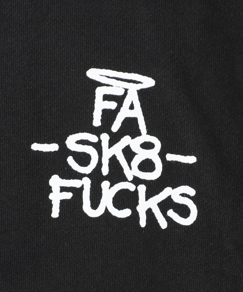 FUCKING AWESOME（ファッキングオーサム）の「FUCKING AWESOME / ファッキンオーサム：SK8 Fucks Zip Hoodie：FA-SFZH[WAX]（パーカー・メンズ・ブラック・L）」の5枚目の写真