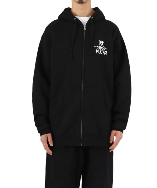 FUCKING AWESOME（ファッキングオーサム）の「FUCKING AWESOME / ファッキンオーサム：SK8 Fucks Zip Hoodie：FA-SFZH[WAX]（パーカー・メンズ・ブラック・L）」の7枚目の写真