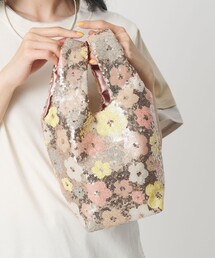 HVISK（ヴィスク）の「＜HVISK＞LUMA スパンコール フラワー バッグ（トートバッグ）」