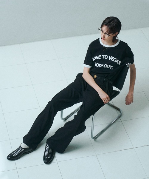 soerte（ソエルテ）の「Essential Minimal Straight Slacks / エッセンシャルミニマルストレートスラックス（スラックス・メンズ・ブラック/チャコールグレー/ブラウン・1/3/2）」の18枚目の写真