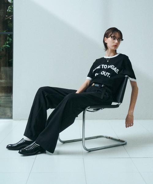 soerte（ソエルテ）の「Essential Minimal Straight Slacks / エッセンシャルミニマルストレートスラックス（スラックス・メンズ・ブラック/チャコールグレー/ブラウン・1/3/2）」の19枚目の写真