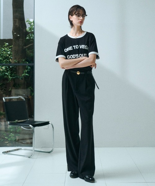 soerte（ソエルテ）の「Essential Minimal Straight Slacks / エッセンシャルミニマルストレートスラックス（スラックス・メンズ・ブラック/チャコールグレー/ブラウン・1/3/2）」の16枚目の写真