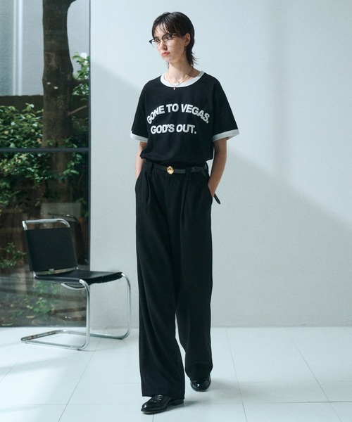 soerte（ソエルテ）の「Essential Minimal Straight Slacks / エッセンシャルミニマルストレートスラックス（スラックス・メンズ・ブラック/チャコールグレー/ブラウン・1/3/2）」の7枚目の写真
