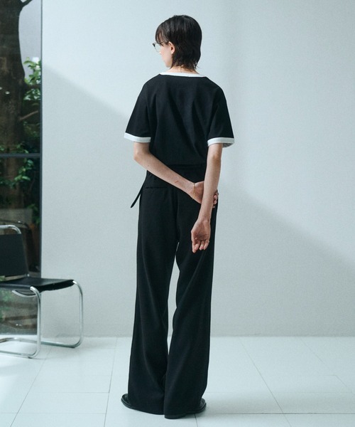 soerte（ソエルテ）の「Essential Minimal Straight Slacks / エッセンシャルミニマルストレートスラックス（スラックス・メンズ・ブラック/チャコールグレー/ブラウン・1/3/2）」の17枚目の写真