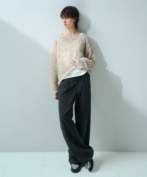 soerte（ソエルテ）の「Essential Minimal Straight Slacks / エッセンシャルミニマルストレートスラックス（スラックス・メンズ・ブラック/チャコールグレー/ブラウン・1/3/2）」の20枚目の写真