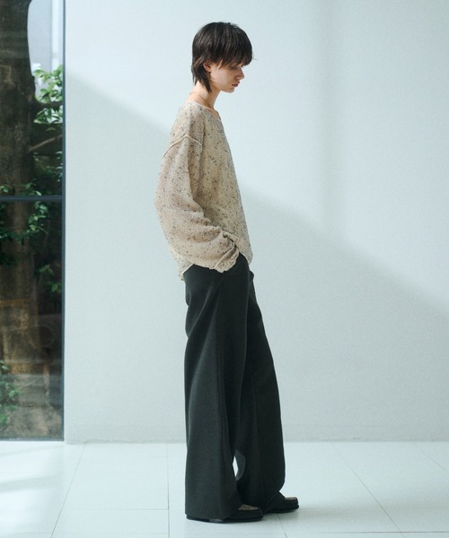 soerte（ソエルテ）の「Essential Minimal Straight Slacks / エッセンシャルミニマルストレートスラックス（スラックス・メンズ・ブラック/チャコールグレー/ブラウン・1/3/2）」の21枚目の写真
