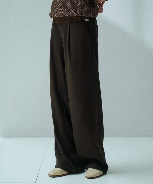 soerte（ソエルテ）の「Essential Minimal Straight Slacks / エッセンシャルミニマルストレートスラックス（スラックス・メンズ・ブラック/チャコールグレー/ブラウン・1/3/2）」の15枚目の写真