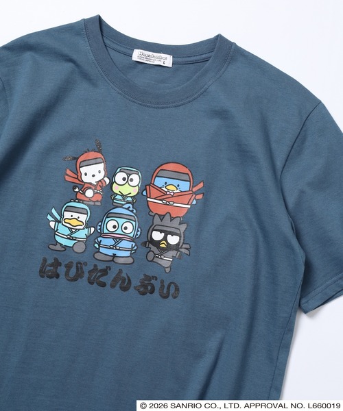 sanrio(サンリオ)の「サンリオキャラクターズ 和柄天竺半袖Tシャツ(Tシャツ/カットソー・レディース・ホワイト/ブラック/ブルーグレー/オートミール・LL/L/M)」の4枚目の写真