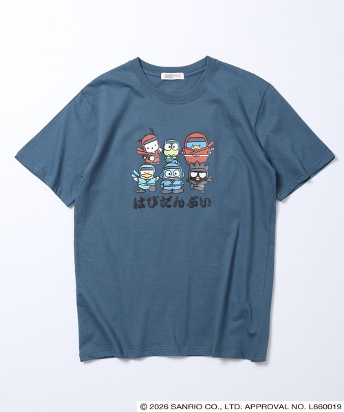 sanrio(サンリオ)の「サンリオキャラクターズ 和柄天竺半袖Tシャツ(Tシャツ/カットソー・レディース・ホワイト/ブラック/ブルーグレー/オートミール・LL/L/M)」の9枚目の写真