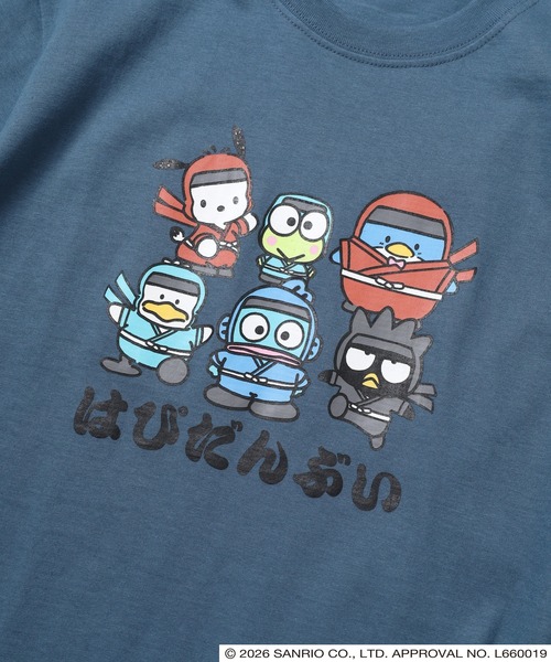 sanrio(サンリオ)の「サンリオキャラクターズ 和柄天竺半袖Tシャツ(Tシャツ/カットソー・レディース・ホワイト/ブラック/ブルーグレー/オートミール・LL/L/M)」の10枚目の写真
