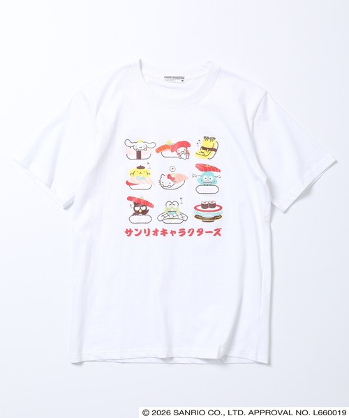 sanrio(サンリオ)の「サンリオキャラクターズ 和柄天竺半袖Tシャツ(Tシャツ/カットソー・レディース・ホワイト/ブラック/ブルーグレー/オートミール・LL/L/M)」の5枚目の写真