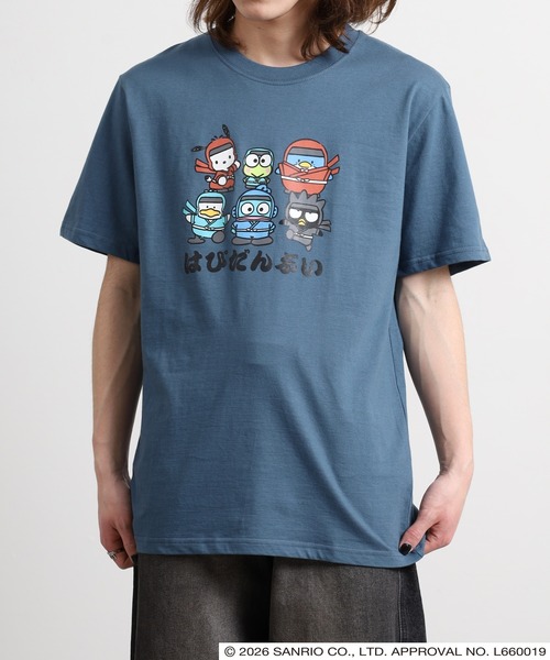 sanrio(サンリオ)の「サンリオキャラクターズ 和柄天竺半袖Tシャツ(Tシャツ/カットソー・レディース・ホワイト/ブラック/ブルーグレー/オートミール・LL/L/M)」の18枚目の写真