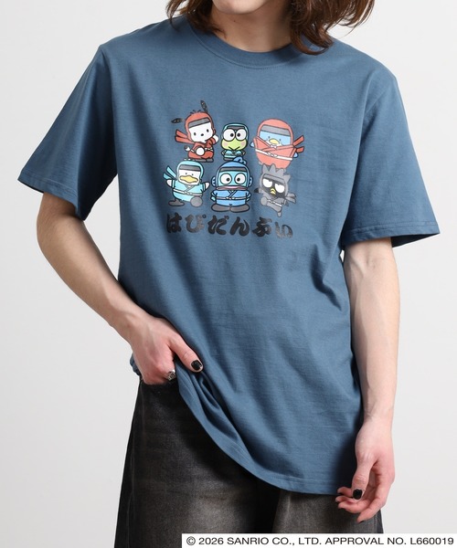 sanrio(サンリオ)の「サンリオキャラクターズ 和柄天竺半袖Tシャツ(Tシャツ/カットソー・レディース・ホワイト/ブラック/ブルーグレー/オートミール・LL/L/M)」の16枚目の写真