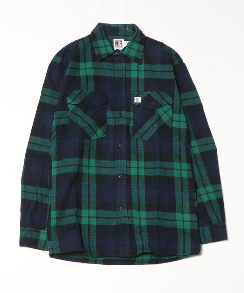 BIG BILL(ビッグビル)の「【T18】【BIG BILL/ビッグビル】121 PREMIUM FLANNEL WORK SHIRT(シャツ/ブラウス・メンズ・ブルー/レッド/その他1/ネイビー/ホワイト・SMALL/MEDIUM)」の4枚目の写真