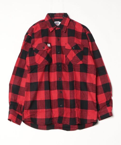 BIG BILL(ビッグビル)の「【T18】【BIG BILL/ビッグビル】121 PREMIUM FLANNEL WORK SHIRT(シャツ/ブラウス・メンズ・ブルー/レッド/その他1/ネイビー/ホワイト・SMALL/MEDIUM)」の2枚目の写真