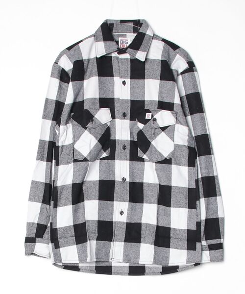 BIG BILL(ビッグビル)の「【T18】【BIG BILL/ビッグビル】121 PREMIUM FLANNEL WORK SHIRT(シャツ/ブラウス・メンズ・ブルー/レッド/その他1/ネイビー/ホワイト・SMALL/MEDIUM)」の3枚目の写真