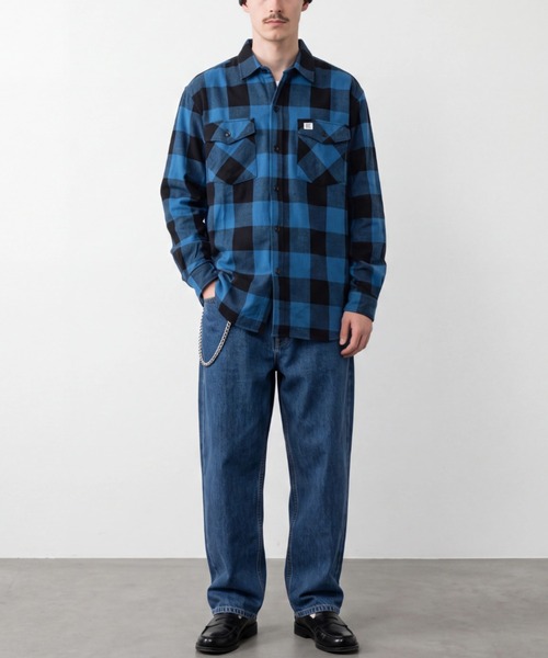 BIG BILL(ビッグビル)の「【T18】【BIG BILL/ビッグビル】121 PREMIUM FLANNEL WORK SHIRT(シャツ/ブラウス・メンズ・ブルー/レッド/その他1/ネイビー/ホワイト・SMALL/MEDIUM)」の9枚目の写真