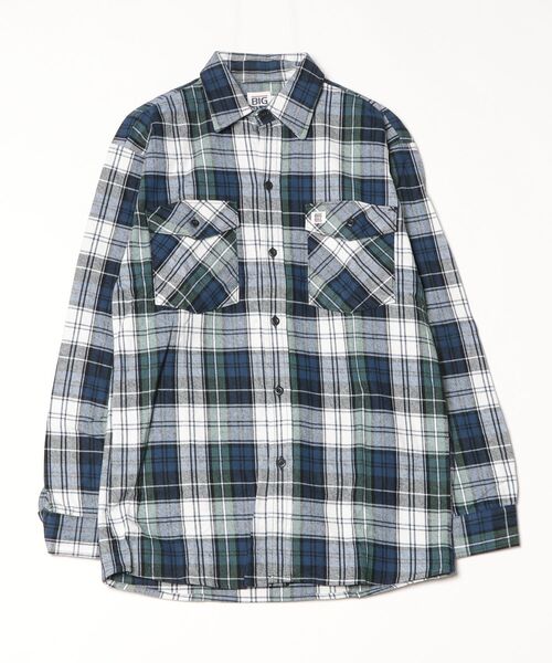 BIG BILL(ビッグビル)の「【T18】【BIG BILL/ビッグビル】121 PREMIUM FLANNEL WORK SHIRT(シャツ/ブラウス・メンズ・ブルー/レッド/その他1/ネイビー/ホワイト・SMALL/MEDIUM)」の8枚目の写真