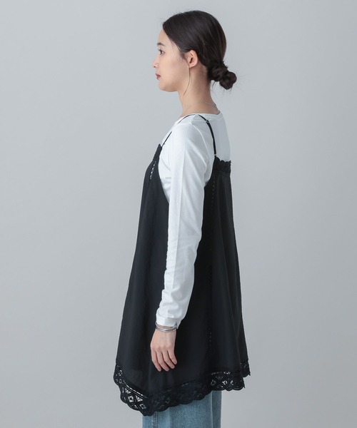 GLOBAL WORK(グローバルワーク)の「MATINEE LINE/バテンレースキャミチュニック/656175(その他トップス・レディース・ブラック/ホワイト系その他2・LARGE/MEDIUM)」の15枚目の写真
