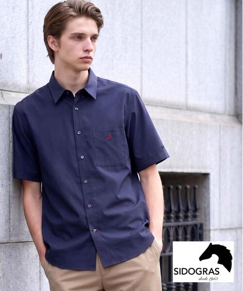 DRESSTERIOR(ドレステリア)の「スペイン シドグラスシャツ(シャツ/ブラウス・メンズ・ネイビー・94/92/91/90)」の1枚目の写真