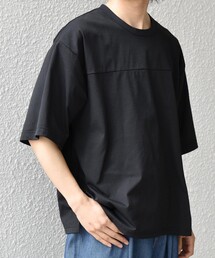 【SHIPS any別注】RUSSELL ATHLETIC:〈吸水速乾/抗菌防臭〉Dri-Power(R) フットボール Tシャツ◇
