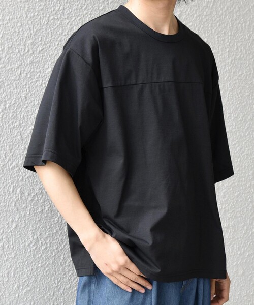 Russell Athletic（ラッセルアスレティック）の「【SHIPS any別注】RUSSELL ATHLETIC:〈吸水速乾/抗菌防臭〉Dri-Power(R) フットボール Tシャツ◇（Tシャツ/カットソー・メンズ・ホワイト/ライトブルー/ブラック/ダークグレー・X-LARGE/LARGE/MEDIUM）」の3枚目の写真