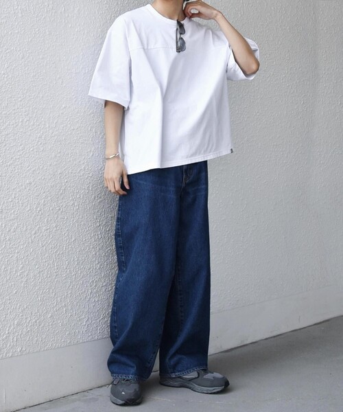 Russell Athletic（ラッセルアスレティック）の「【SHIPS any別注】RUSSELL ATHLETIC:〈吸水速乾/抗菌防臭〉Dri-Power(R) フットボール Tシャツ◇（Tシャツ/カットソー・メンズ・ホワイト/ライトブルー/ブラック/ダークグレー・X-LARGE/LARGE/MEDIUM）」の6枚目の写真