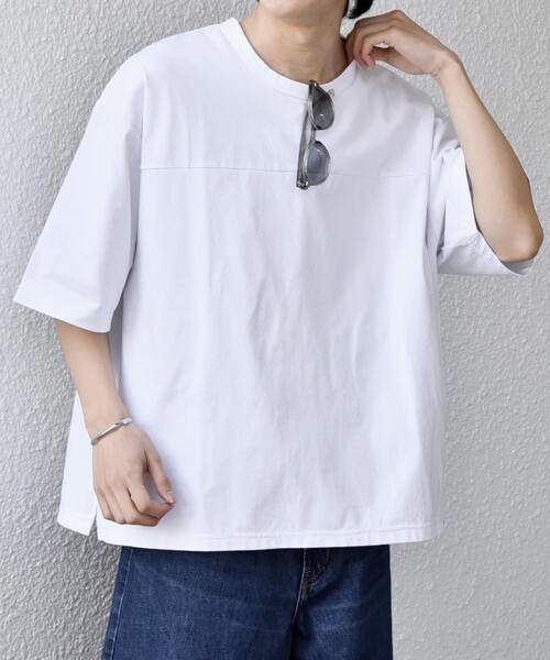 Russell Athletic（ラッセルアスレティック）の「【SHIPS any別注】RUSSELL ATHLETIC:〈吸水速乾/抗菌防臭〉Dri-Power(R) フットボール Tシャツ◇（Tシャツ/カットソー・メンズ・ホワイト/ライトブルー/ブラック/ダークグレー・X-LARGE/LARGE/MEDIUM）」の9枚目の写真
