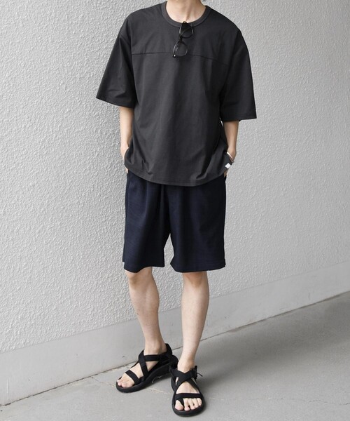 Russell Athletic（ラッセルアスレティック）の「【SHIPS any別注】RUSSELL ATHLETIC:〈吸水速乾/抗菌防臭〉Dri-Power(R) フットボール Tシャツ◇（Tシャツ/カットソー・メンズ・ホワイト/ライトブルー/ブラック/ダークグレー・X-LARGE/LARGE/MEDIUM）」の10枚目の写真