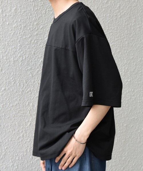 Russell Athletic（ラッセルアスレティック）の「【SHIPS any別注】RUSSELL ATHLETIC:〈吸水速乾/抗菌防臭〉Dri-Power(R) フットボール Tシャツ◇（Tシャツ/カットソー・メンズ・ホワイト/ライトブルー/ブラック/ダークグレー・X-LARGE/LARGE/MEDIUM）」の18枚目の写真