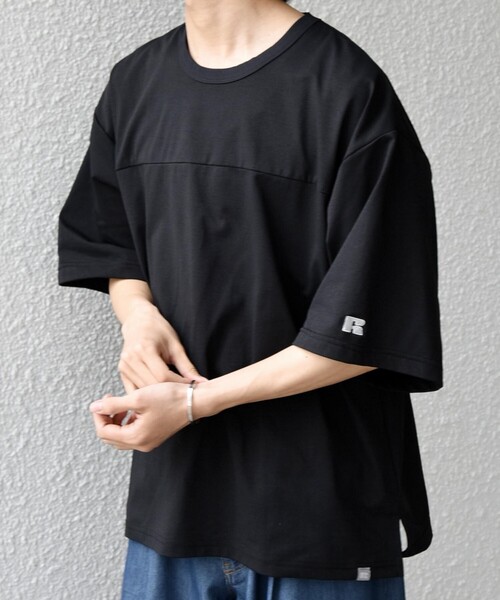 Russell Athletic（ラッセルアスレティック）の「【SHIPS any別注】RUSSELL ATHLETIC:〈吸水速乾/抗菌防臭〉Dri-Power(R) フットボール Tシャツ◇（Tシャツ/カットソー・メンズ・ホワイト/ライトブルー/ブラック/ダークグレー・X-LARGE/LARGE/MEDIUM）」の19枚目の写真