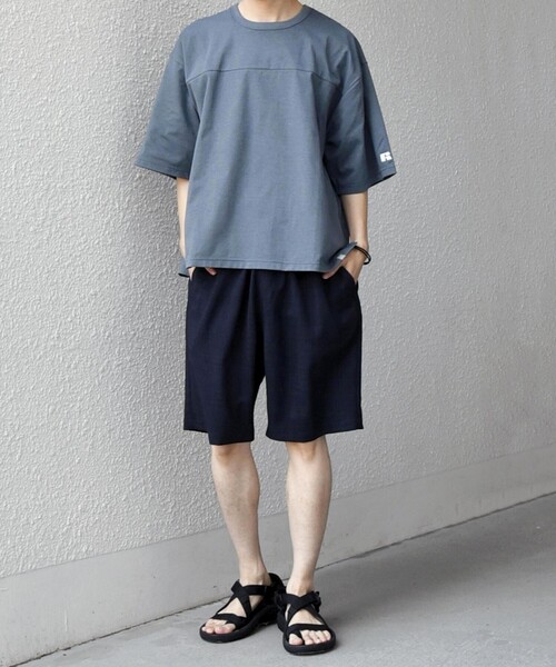 Russell Athletic（ラッセルアスレティック）の「【SHIPS any別注】RUSSELL ATHLETIC:〈吸水速乾/抗菌防臭〉Dri-Power(R) フットボール Tシャツ◇（Tシャツ/カットソー・メンズ・ホワイト/ライトブルー/ブラック/ダークグレー・X-LARGE/LARGE/MEDIUM）」の20枚目の写真