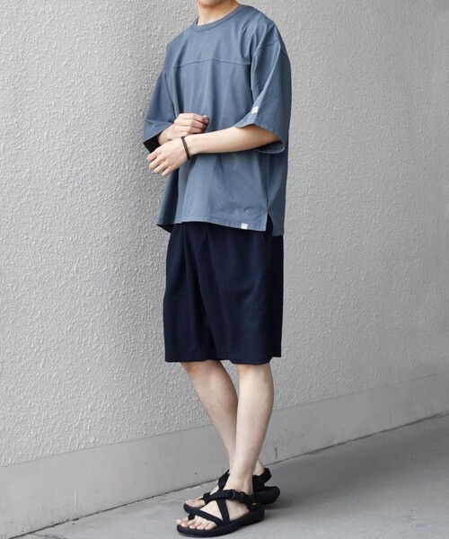 Russell Athletic（ラッセルアスレティック）の「【SHIPS any別注】RUSSELL ATHLETIC:〈吸水速乾/抗菌防臭〉Dri-Power(R) フットボール Tシャツ◇（Tシャツ/カットソー・メンズ・ホワイト/ライトブルー/ブラック/ダークグレー・X-LARGE/LARGE/MEDIUM）」の21枚目の写真