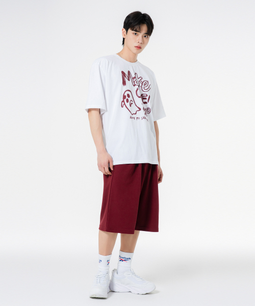 MOZMOZ(モズモズ)の「ゴーストドローイングオーバーサイズ半袖Tシャツホワイト(Tシャツ/カットソー・レディース・その他・1/2/3)」の2枚目の写真
