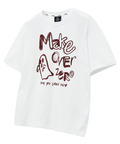 MOZMOZ(モズモズ)の「ゴーストドローイングオーバーサイズ半袖Tシャツホワイト(Tシャツ/カットソー・レディース・その他・1/2/3)」の4枚目の写真