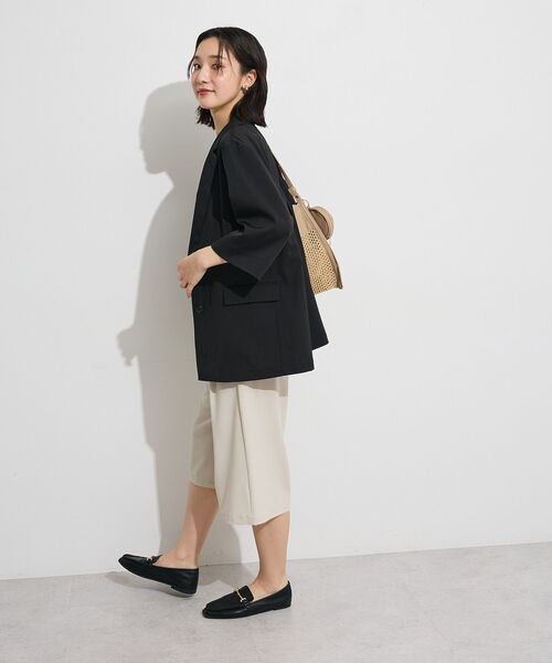 Green Parks(グリーンパークス)の「イージーケアキュロットパンツ(その他パンツ・レディース・ライトベージュ/ブラック/杢グレー・FREE)」の8枚目の写真