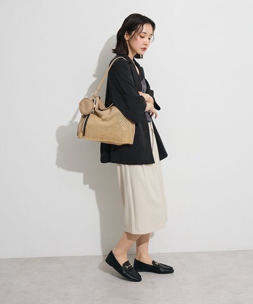 Green Parks(グリーンパークス)の「イージーケアキュロットパンツ(その他パンツ・レディース・ライトベージュ/ブラック/杢グレー・FREE)」の9枚目の写真