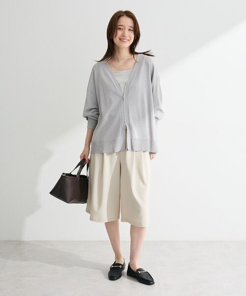 Green Parks(グリーンパークス)の「イージーケアキュロットパンツ(その他パンツ・レディース・ライトベージュ/ブラック/杢グレー・FREE)」の10枚目の写真