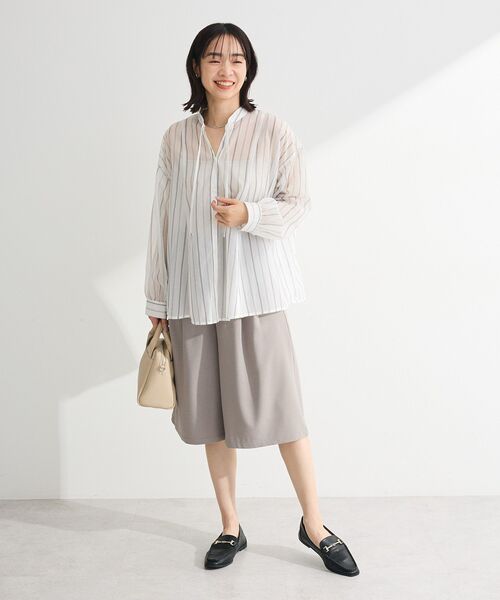 Green Parks(グリーンパークス)の「イージーケアキュロットパンツ(その他パンツ・レディース・ライトベージュ/ブラック/杢グレー・FREE)」の19枚目の写真