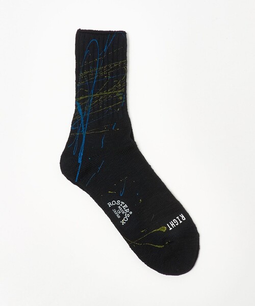 ROSTER SOX(ロスターソックス)の「【別注】<ROSTER SOX> ペイントソックス(ソックス/靴下・メンズ・グレー系/ホワイト/ブラック・FREE)」の3枚目の写真