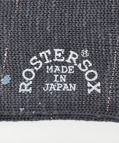 ROSTER SOX(ロスターソックス)の「【別注】<ROSTER SOX> ペイントソックス(ソックス/靴下・メンズ・グレー系/ホワイト/ブラック・FREE)」の4枚目の写真