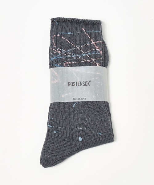 ROSTER SOX(ロスターソックス)の「【別注】<ROSTER SOX> ペイントソックス(ソックス/靴下・メンズ・グレー系/ホワイト/ブラック・FREE)」の8枚目の写真