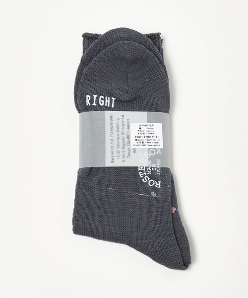 ROSTER SOX(ロスターソックス)の「【別注】<ROSTER SOX> ペイントソックス(ソックス/靴下・メンズ・グレー系/ホワイト/ブラック・FREE)」の9枚目の写真