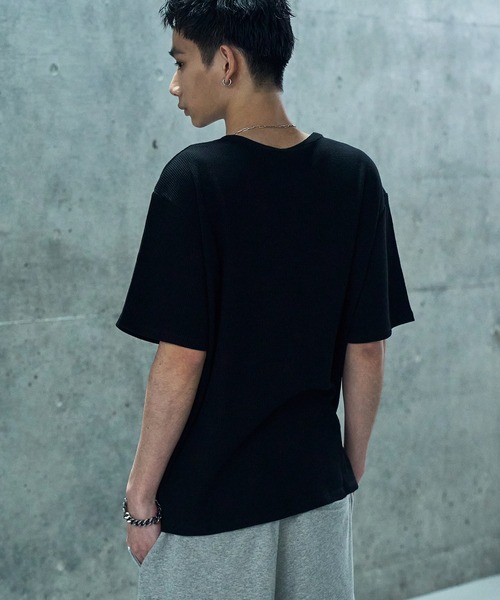 LANDNESS(ランドネス)の「【LANDNESS/ランドネス】VINTAGE WAFFLE HENLEY TEE/ヴィンテージワッフルヘンリーTEE(Tシャツ/カットソー・メンズ・ブラック系その他/ブラック/ホワイト・L/M/S)」の21枚目の写真