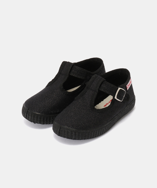 IENA ENFANT（イエナアンファン）の「【Cienta/シエンタ】別注 ラメTストラップスニーカー kids（スニーカー・キッズ・ブラック/シルバー・14/15 /16/17/18/19/20/21）」の13枚目の写真