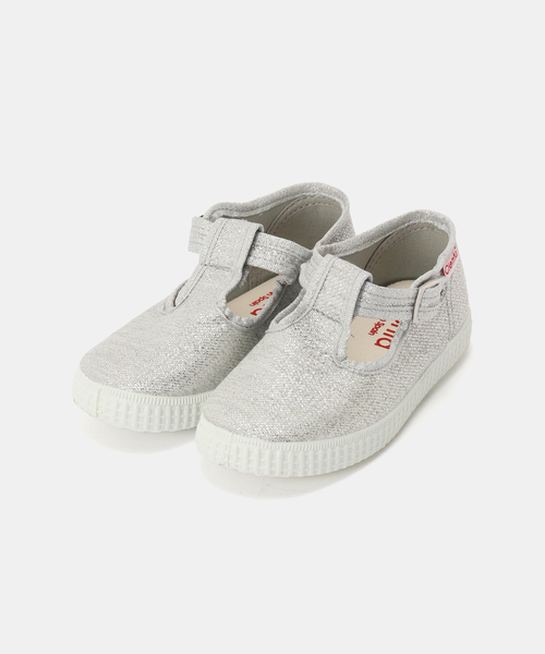 IENA ENFANT（イエナアンファン）の「【Cienta/シエンタ】別注 ラメTストラップスニーカー kids（スニーカー・キッズ・ブラック/シルバー・14/15 /16/17/18/19/20/21）」の12枚目の写真