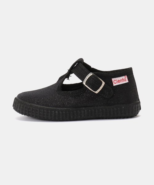 IENA ENFANT（イエナアンファン）の「【Cienta/シエンタ】別注 ラメTストラップスニーカー kids（スニーカー・キッズ・ブラック/シルバー・14/15 /16/17/18/19/20/21）」の11枚目の写真